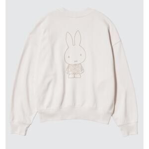 Uniqlo Miffy in Bloom Miffy's Birthday Sweatshirt in Off White